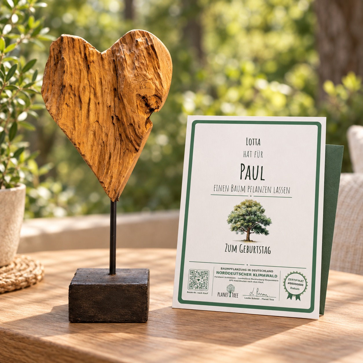 Herz aus Holz - Unikat